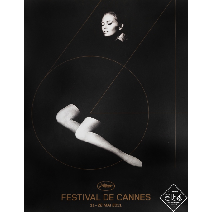 Original vintage poster - Festival de Cannes 2011 - Jerry Schatzberg - 2011 - 31.5 by 24.4 inches