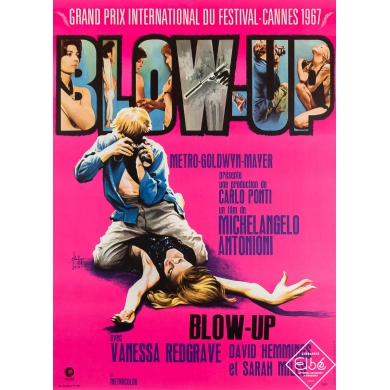 Vintage movie poster - Blow Up - Georges Keryfyser - 1967 - 31.5 by 23 inches