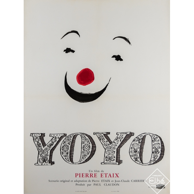 Vintage movie poster - YOYO - 1965 - 31.5 by 23.6 inches