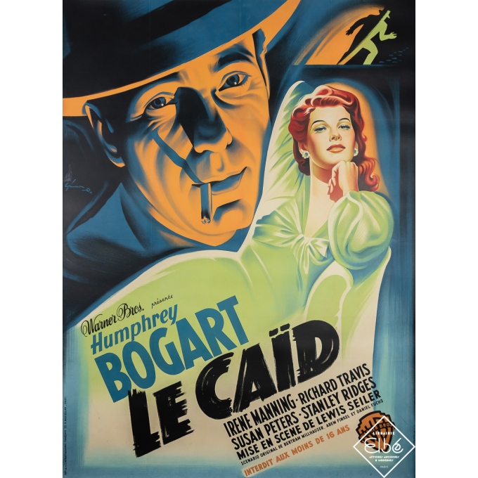 Vintage movie poster - Le Caïd - Grinson - 1960 - 60.6 by 45.3 inches