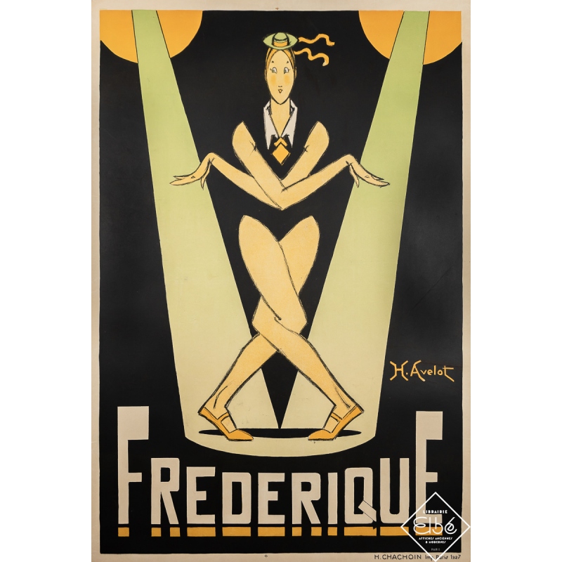 Original vintage poster - Frederique - H. Avelot - 1927 - 47.2 by 31.5 inches