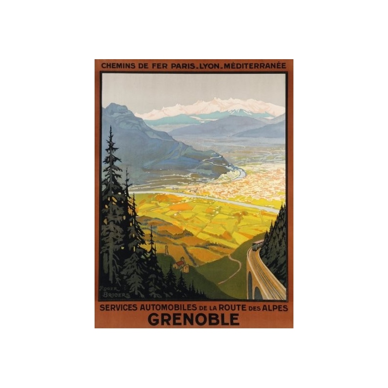 Original French poster Grenoble - Roger Broders - 1922