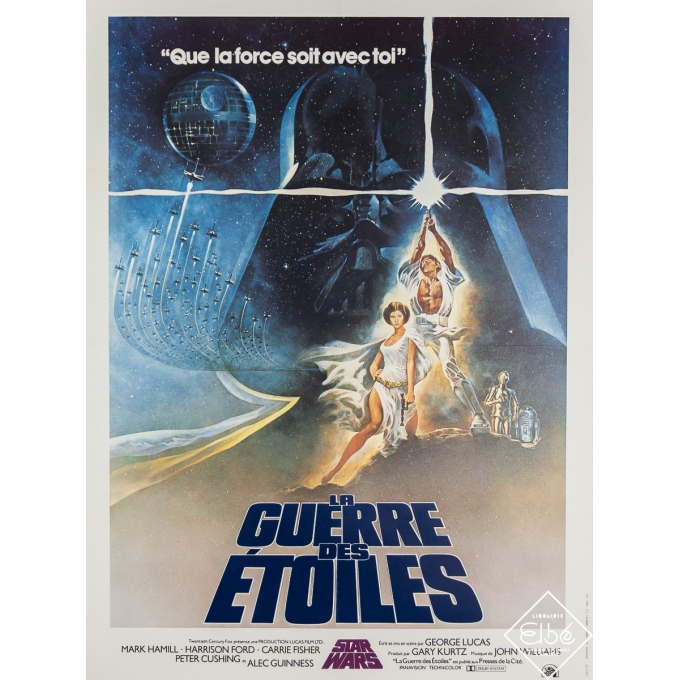 Vintage movie poster - Star Wars - Georges Lucas - 1977 - 31.9 by 24 inches Vintage movie poster - Star Wars - Georges Lucas - 1977 - 31.9 by 24 inches