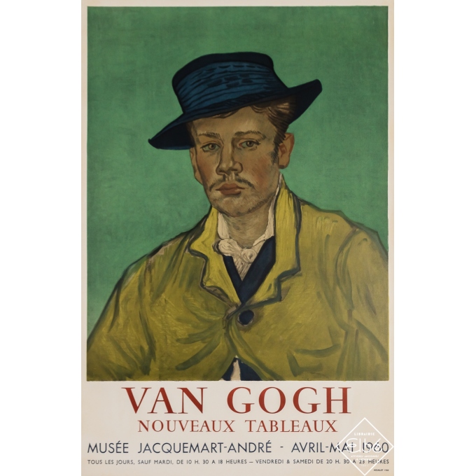 Affiche ancienne d'exposition - Van Gogh - Vincent Van Gogh - 1960 - 75.5 par 50 cm
