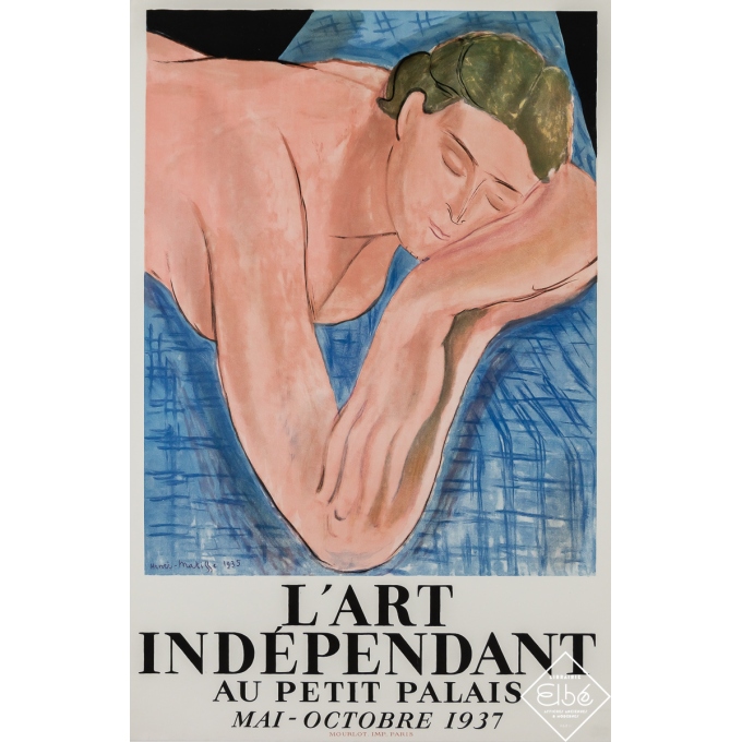 Vintage exhibition poster - Matisse - L'Art Indépendant au Petit Palais - Matisse - 1937 - 29.5 by 19.7 inches