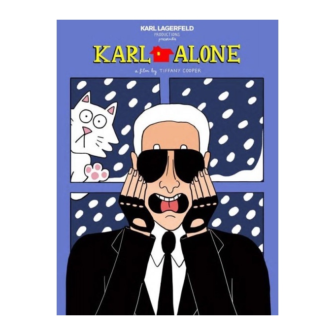 Karl Alone - Tiffany Cooper - 2015 Silk print for Karl Lagerfeld