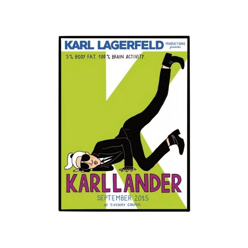 Karllander - 2015 Silk print for Karl Lagerfeld
