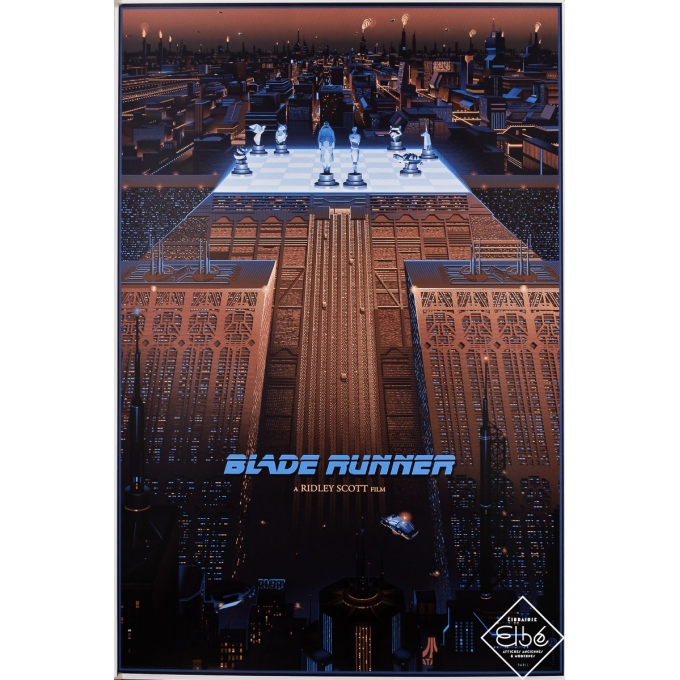 Original silkscreen - Blade Runner - Chessboard - Laurent Durieux - 2023 - 24 by 35.8 inches