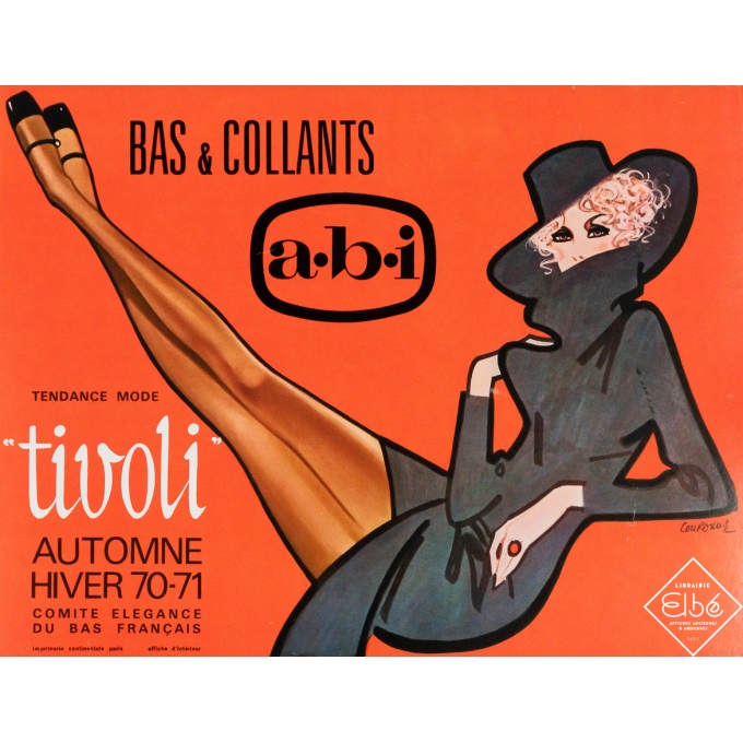 Affiche ancienne de publicité - ABI Tivoli - Couronne - 1970 - 31 par 40 cm
