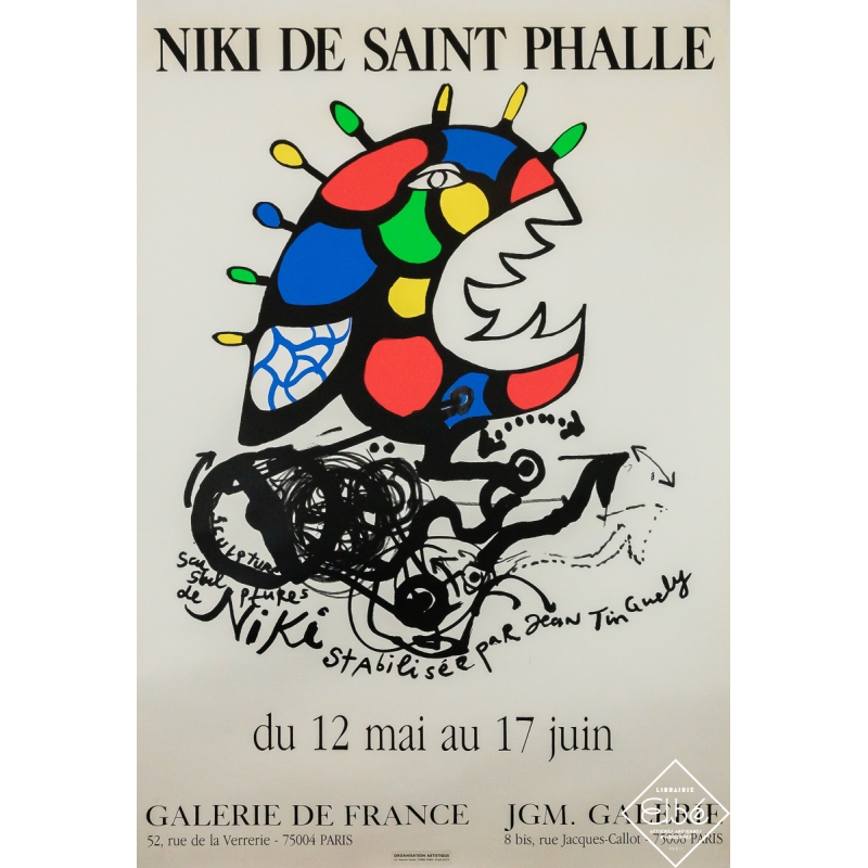 Original vintage poster Sculptures de Niki de Saint Phalle - Niki de Saint Phalle - 68.3 by 46.5inches