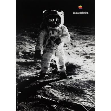 Vintage advertisement poster - Neil Amstrong - Apple - 1997 - 27.8 by 19.7 inches