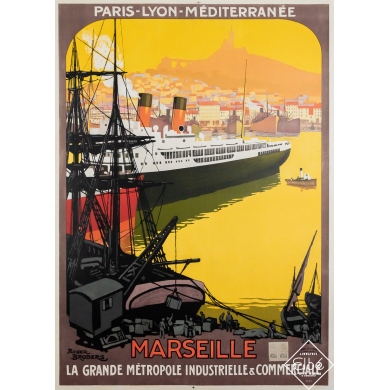 Vintage travel poster by Roger Broders from 1925 -...