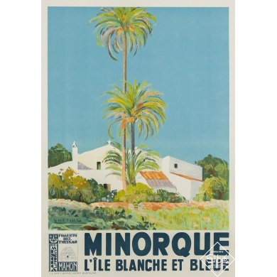 Vintage travel poster Circa 1930 - Minorque