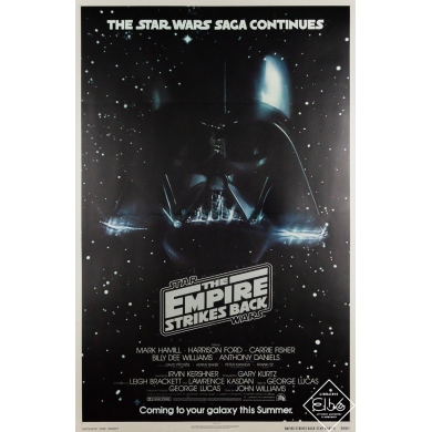 Original vintage poster The Empire Strikes back - Star Wars  - Tom Jung - 40.94 by 27.17 inches