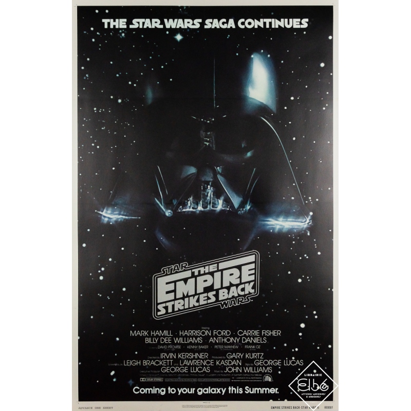 Affiche ancienne originale - The Empire Strikes back - Star Wars  - Tom Jung - 104 par 69 cm Affiche ancienne originale - The Empire Strikes back - Star Wars  - Tom Jung - 104 par 69 cm