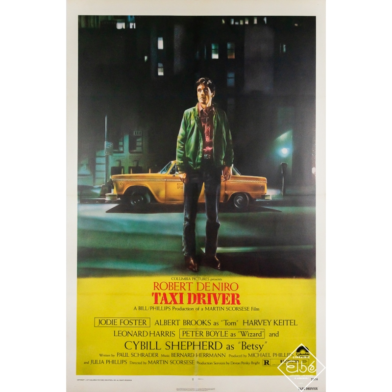 Affiche ancienne originale de cinéma - Taxi Driver - 104 par 70 cm
