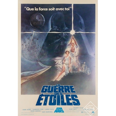 Original vintage movie poster La Guerre des étoiles  - Tom Young - 20.08 by 13.78 inches