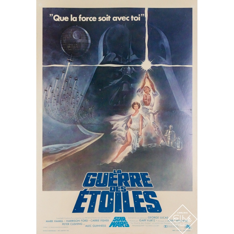 Affiche ancienne originale de cinéma - La Guerre des étoiles  - Tom Young - 51 par 35 cm