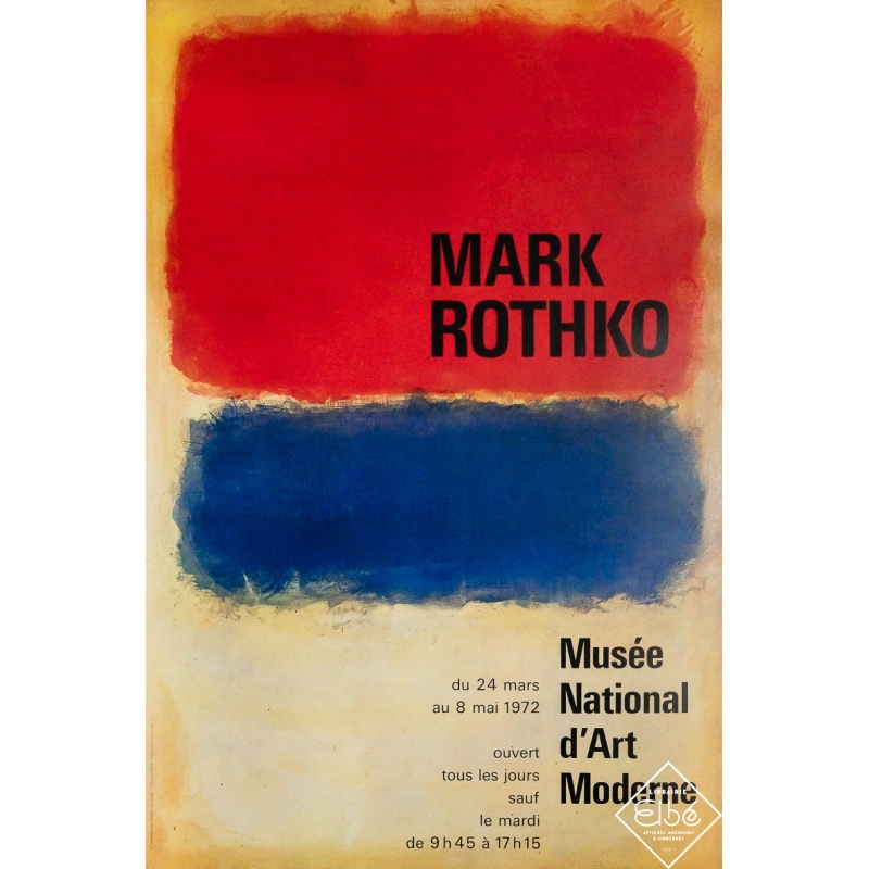 Affiche ancienne originale - Mark Rothko - Mark Rothko - 60 par 40 cm