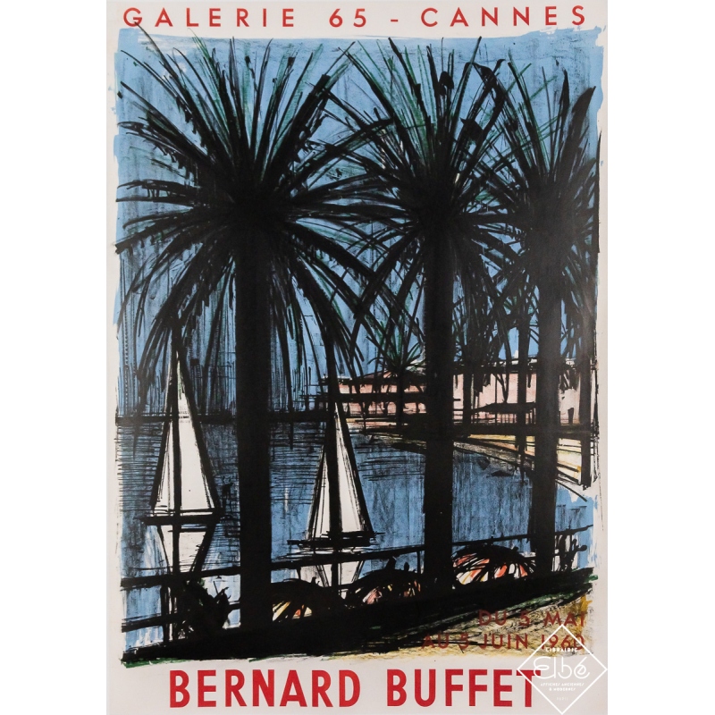Original vintage poster Bernard Buffet exposition - 29.53 by 20.47 inches