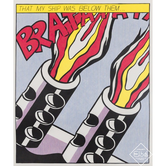 Original vintage poster triptych Lichtenstein - Roy Lichtenstein - Circa 1960 - 27.56 by 22.83 inches Original vintage poster triptych Lichtenstein - Roy Lichtenstein - Circa 1960 - 27.56 by 22.83 inches