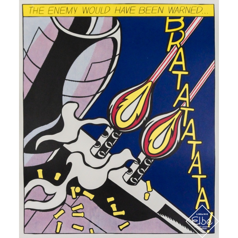 Original vintage poster triptych Lichtenstein 2 - Roy Lichtenstein - Circa 1960 - 27.56 by 22.83 inches