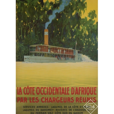 Affiche ancienne de voyage de Sandy Hook Circa 1920 - La...