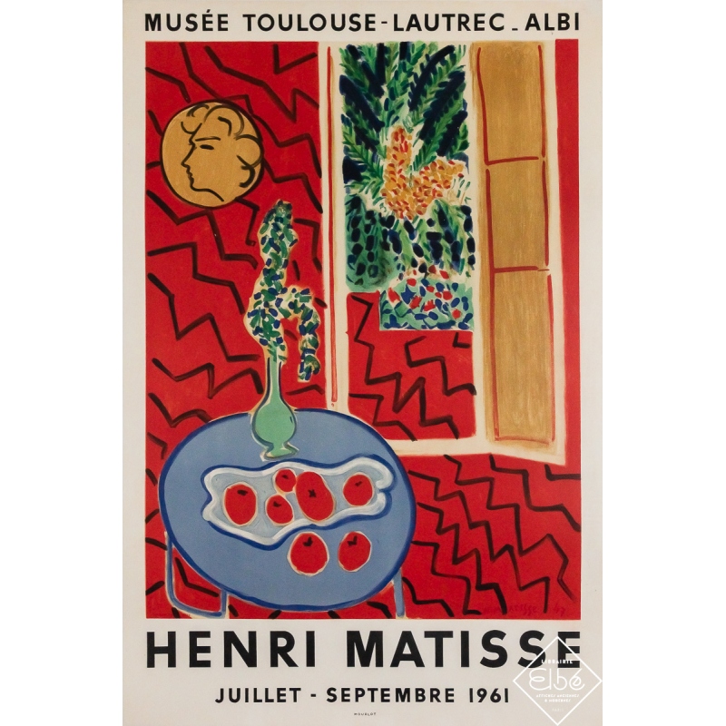 Vintage poster after Henri Matisse Henri Matisse - Musée Toulouse-Lautrec Albi - 30.12 by 19.88 inches