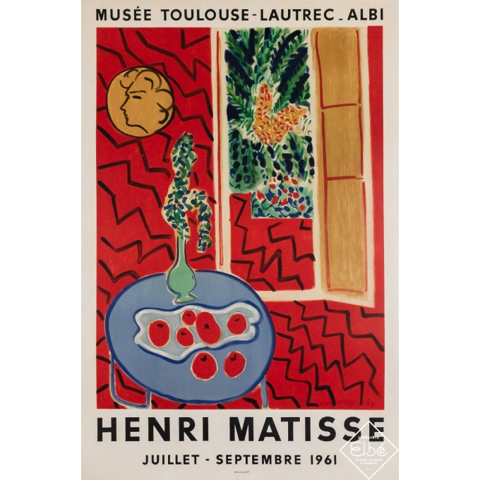 Affiche ancienne originale d'après Henri Matisse - Henri Matisse - Musée Toulouse-Lautrec Albi - 76.5 par 50.5 cm Affiche ancienne originale d'après Henri Matisse - Henri Matisse - Musée Toulouse-Lautrec Albi - 76.5 par 50.5 cm