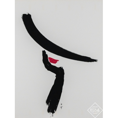 Affiche ancienne originale - Femme au chapeau - papier Velin - René Gruau - Circa 1980 - 65 par 49.5 cm