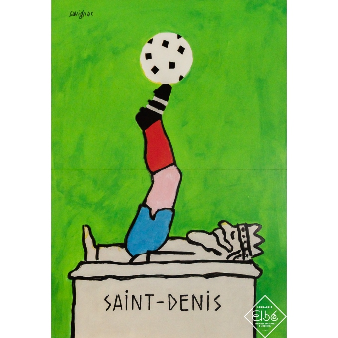 Original vintage poster Saint-Denis - Savignac - Circa 1998 - 22.83 by 15.75 inches Original vintage poster Saint-Denis - Savignac - Circa 1998 - 22.83 by 15.75 inches