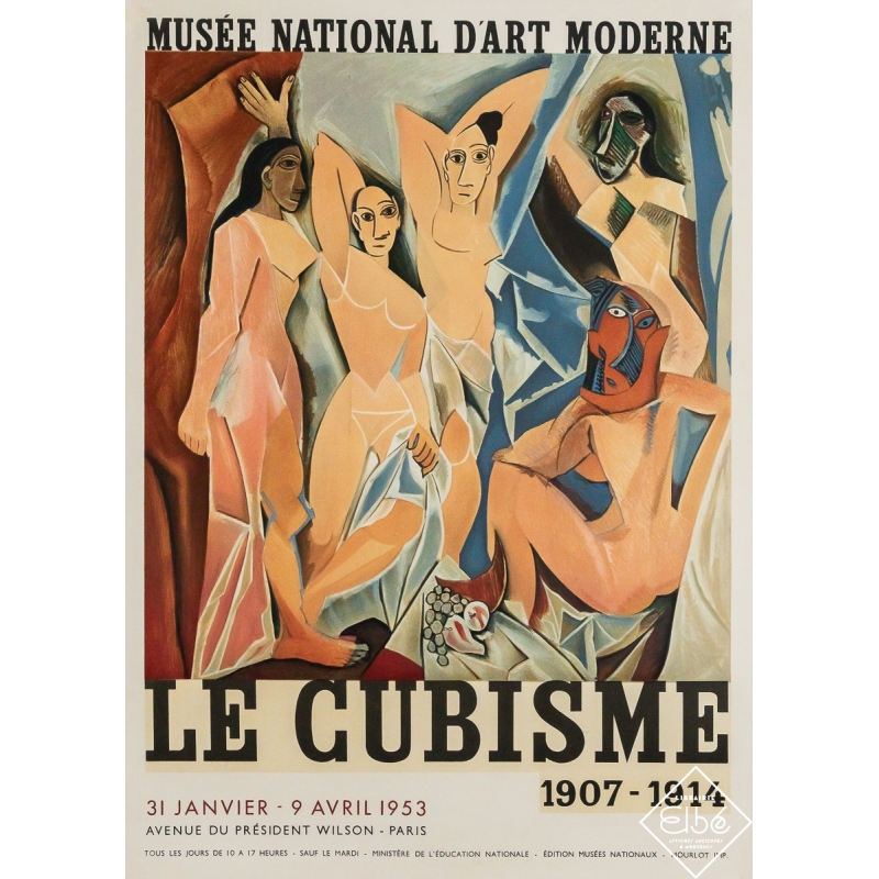 Original vintage poster Le Cubisme 1907-1914 - Picasso - 27.95 by 20.08 inches