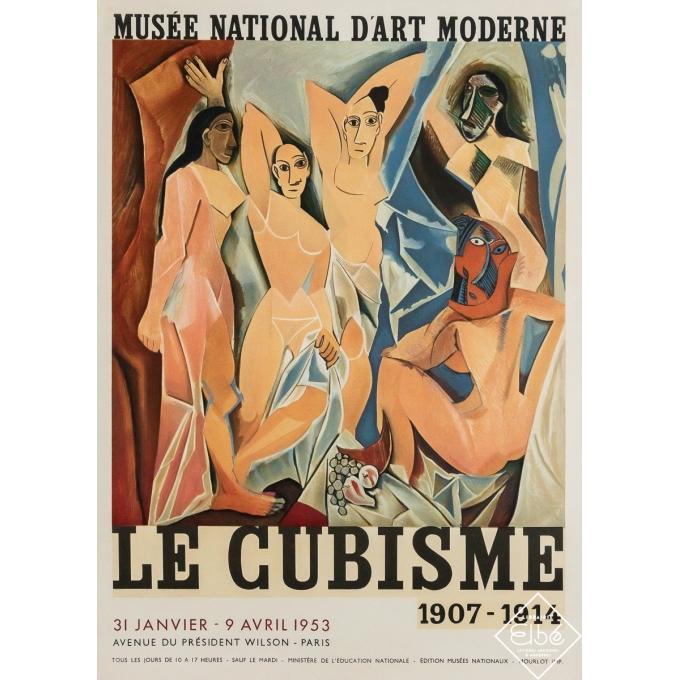 Original vintage poster Le Cubisme 1907-1914 - Picasso - 27.95 by 20.08 inches