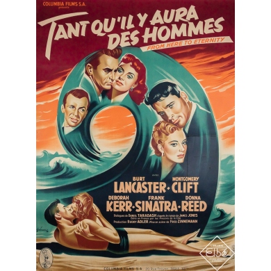 Original vintage movie poster Tant qu’il y aura des hommes - Grinson - 61.81 by 45.28 inches