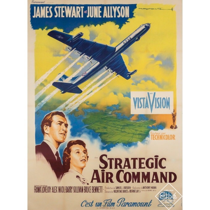 Affiche ancienne originale de cinéma - Strategic Air Command - Roger Soubie - 158 par 118 cm
