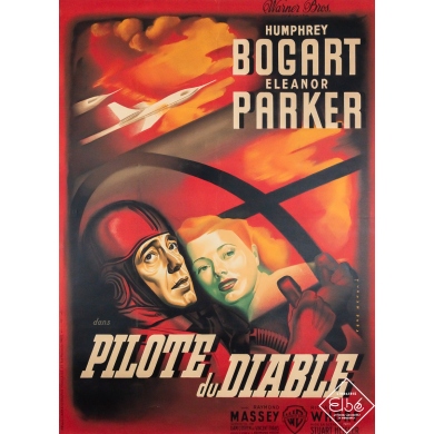 Affiche ancienne originale de cinéma - Pilote du diable - René Péron - 155 par 113 cm