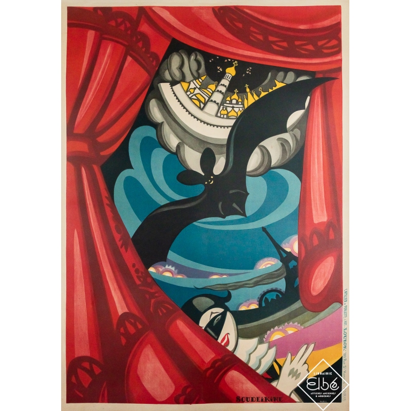 Vintage poster by Serguei Soudeikine La Chauve-souris - Serguei Soudeikine - 44.49 by 31.1 inches
