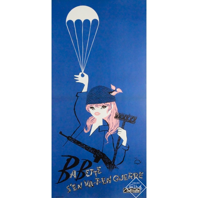 Triptyque Babeth s’en va-t-en guerre - Brigitte Bardot - Bleu