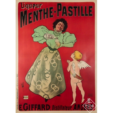 Vintage advertising poster by Misti Circa 1910 - Liqueur...