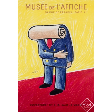 Affiche ancienne originale - Musée de l’affiche - Savignac - 110 par 75 cm