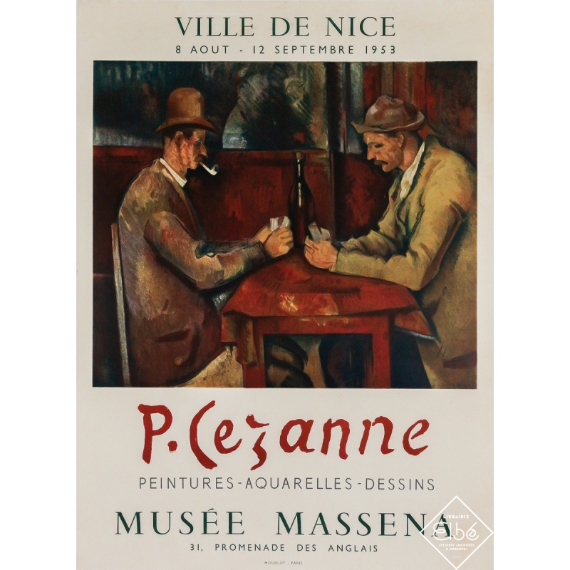 Vintage poster after Paul Cézanne - Peintures - Aquarelles - Dessins - Musée Massena - 25.79 by 18.9 inches