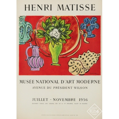Affiche ancienne originale d'exposition d'après Henri Matisse - Musée d’art moderne - Henri Matisse - 72 par 52 cm