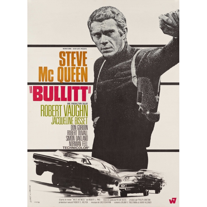 Affiche originale du film BULLIT Affiche originale du film BULLIT