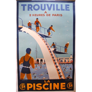 Trouville La Piscine 1930