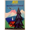 Vintage travel poster - Auriac - M.E.A Switzerland - Circa 1960