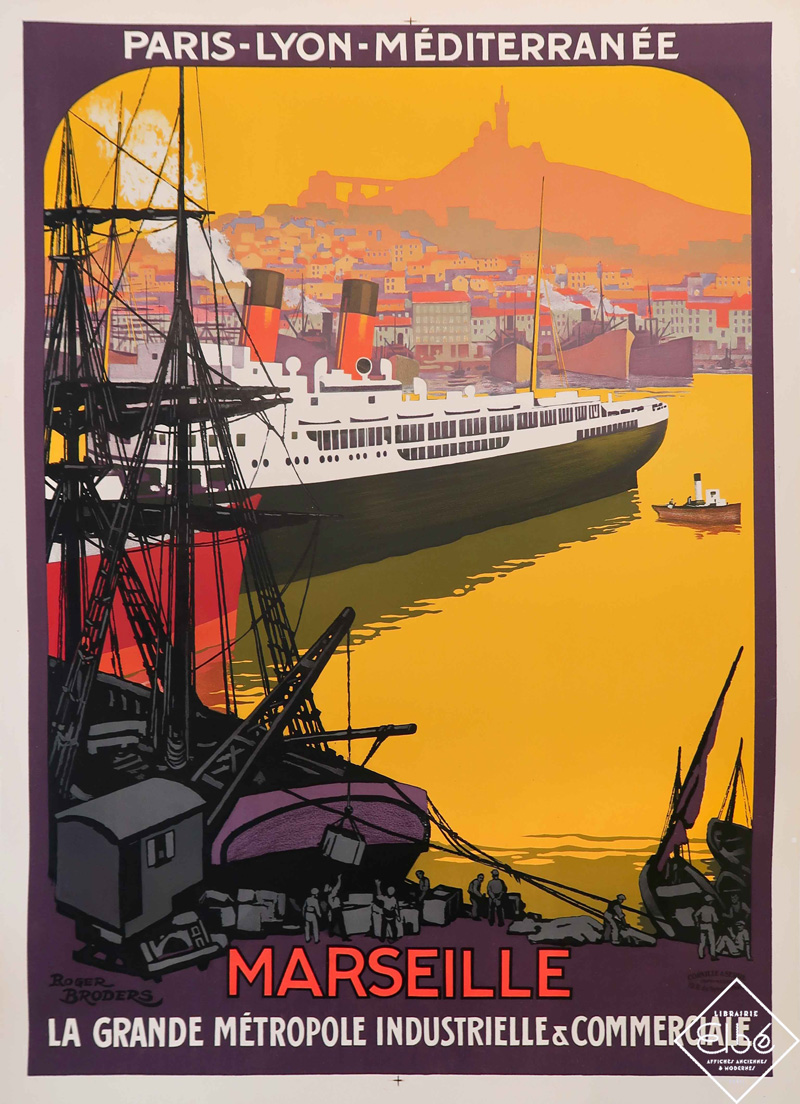 Port de Marseille PLM Broders 1925